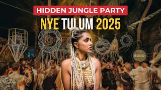 Tulum Nightlife Burning Man Inspired Cenote Jungle Party [upl. by Ahsiaa]