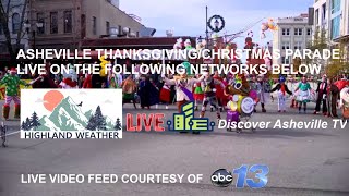 Christmas Parade Asheville  Simulcast from WLOS To Discover Asheville TV [upl. by Airak]