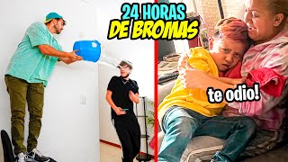 24 HORAS DE BROMAS A MIS VECINOS Y AMIGOS picu llora [upl. by Roehm306]