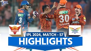 Highlights SRH vs LSG IPL 2024 Sunrisers Hyderabad vs Lucknow Super Giants  full Match highlights [upl. by Raynor153]