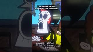 Grims Pog face The Grim Adventures of Billy and Mandy shorts checkeredpast cartoonnetwork [upl. by Elvia80]