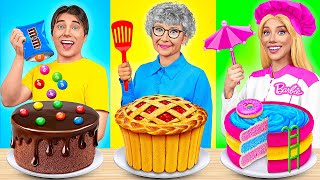 Barbie vs Grandma Cooking Challenge  Who Wins the Secret Kitchen Battle by Multi DO Challenge [upl. by Eirdua]