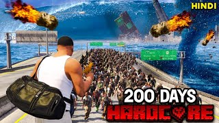 I Survived 200 Days In a ZOMBIE APOCALYPSE In GTA 5 [upl. by Ellerehc571]