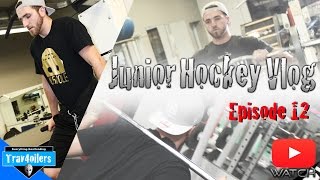 Junior Hockey Vlog Ep 12  Workout  Chest and Back  GoPro HD [upl. by Marlowe]