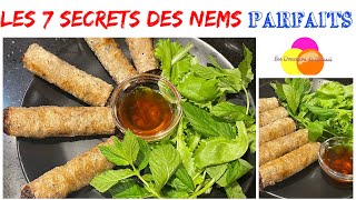 TOUS LES SECRETS POUR AVOIR DES NEMS CROUSTILLANTS Recette Vietnamienne  Sauce Faite Maison [upl. by Nemra408]