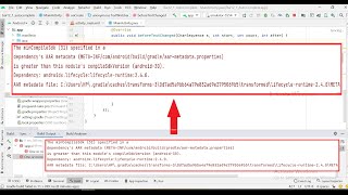 Solved Android Studio Error The minCompileSdk 31 specified in a dependencys AAR metadata [upl. by Seow]