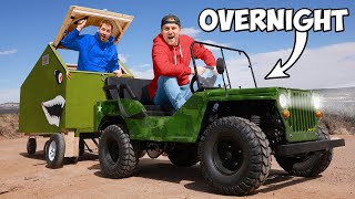 MICRO JEEP OVERNIGHT SURVIVAL CHALLENGE [upl. by Nomael412]