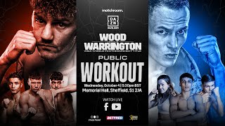 Leigh Wood vs Josh Warrington Public Workout [upl. by Asseram975]