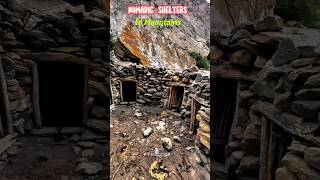 300 year old stone houses in mountains  Nomadic animal shelter rooms  Nangma valley kanday gaon [upl. by Ronnica]