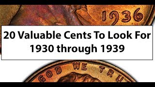 1930 TO 1939  20 Valuable Lincoln Wheat Cent Pennies To Look For [upl. by Ramedlab]