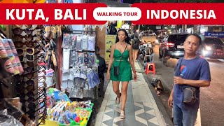 KUTA BALI NIGHTLIFE 2023 🇮🇩 Night Bali WALK [upl. by Wiskind]