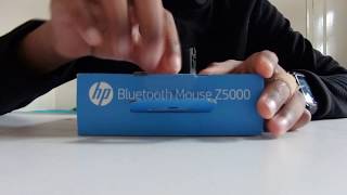 HP Bluetooth Mouse Z5000 unboxing and first use [upl. by Yaner]