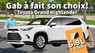 Toyota lance un nouveau VUS hybride   Toyota Grand Highlander 2024 [upl. by Adnamma575]