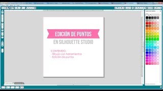 Tutorial sobre Edición de Puntos en Silhouette Studio Español [upl. by Akilak480]