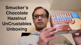 Smuckers Chocolate Hazelnut UnCrustables Unboxing [upl. by Arihas771]