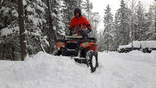 POLARIS SPORTSMAN 570GLACIER PLOW [upl. by Cruickshank]