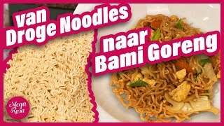 DE BASIS Een heerlijke vegetarische Bami Goreng maken [upl. by Enihpesoj600]