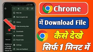 Chrome Me Download Kaise Dekhe  Chrome me download file kaise dekhe  Google Chrome [upl. by Aikaj]