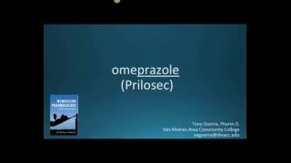 How to pronounce omeprazole Prilosec Memorizing Pharmacology Flashcard [upl. by Quintana]