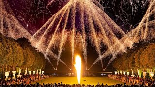 Feu Dartifice chateau Versailles nocturne electro  fireworks [upl. by Aiceled]