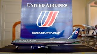 JC Wings 1200 United Airlines 777200 quotWorking Togetherquot Unboxing and Review [upl. by Freiman]