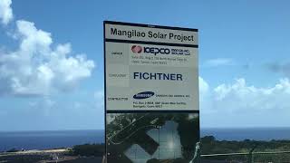 Big construction project Installing solar panels in 2 valleys Guam [upl. by Hanafee]