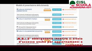 Tutorial Compilazione Domanda III fascia ATA 202123 [upl. by Vel]