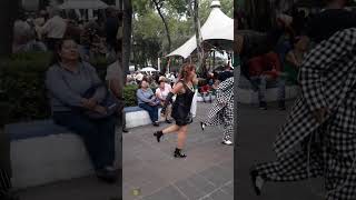 LOS PACHUCOS DE LA CIUDADELA baile ciudaddemexico pachucos [upl. by Llirred]