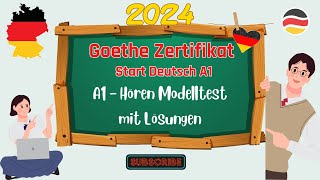 A1 Hören Modelltest Paper 39  mit Lösungen  German A1 Exam Goethe Zertifikat  Start Deutsch1 [upl. by Phippen]