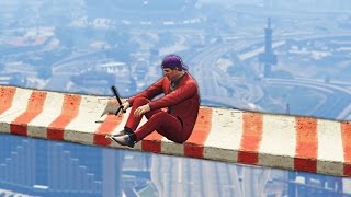 MOST DANGEROUS DEATHRUN EVER GTA 5 Funny Moments [upl. by Euqinue]