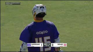 Haudenosaunee vs England Mens World Lacrosse Championship 2023 Pool play [upl. by Burnside]