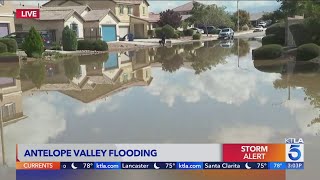 Antelope Valley residents dealing with flooding issues a day after Tropical Storm Hilary [upl. by Norabel630]