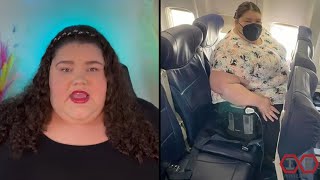 Exercises in Futility  Fat Passenger Demands Free Airplane Seats [upl. by Jeanine]