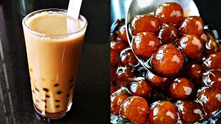 Boba Tea  How to make Boba without Tapioca Starch  Bubble Tea [upl. by Anyahc]