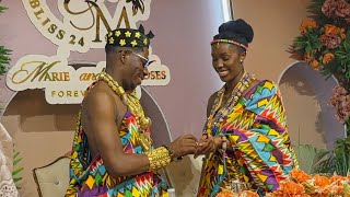 Moses Bliss amp Beautiful wife Marie wiseborn traditional wedding in Ghana wow😲 Ghana Niger won [upl. by Juanita]