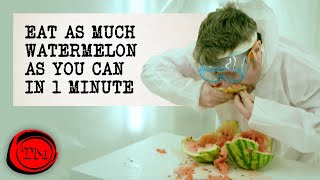 Eat The Most Watermelon In 1 Minute  FULL TASK [upl. by Waldo]