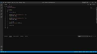 scanf in vscode [upl. by Garlan]