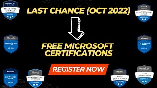 Free Microsoft Certifications  Cloud Skills Challenge 2022  AZ305 az400 dp100 sc200 ms700 [upl. by Akeemahs]