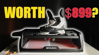 Sparx Hockey home skate sharpener review [upl. by Akinajnat]