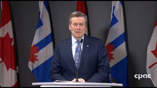 Toronto Mayor John Tory on public transit funding COVID19 restrictions – December 17 2020 [upl. by Nolak]