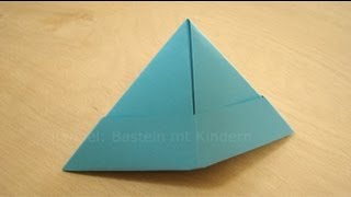 Papierhut falten  Papier falten zum Hut  Origami Hut einfach selber basteln [upl. by Aseretairam174]