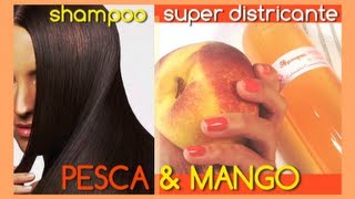 SHAMPOO NATURALE Fai da te ☆ SUPER DISTRICANTE Pesca amp Mango ☆ [upl. by Raasch]