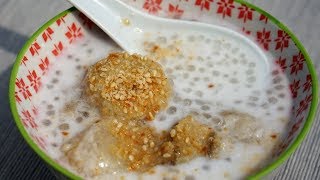 PERLES DE TAPIOCA AU LAIT DE COCO Recette Thaïlandaise  Dessert prêt en 30 minutes [upl. by Knitter]