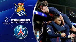 Real Sociedad vs PSG Extended Highlights  UCL Round of 16 2nd Leg  CBS Sports Golazo [upl. by Ahtimat]