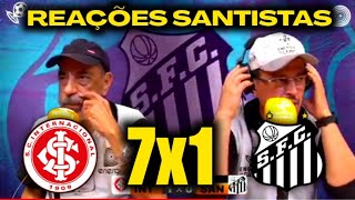 REAÇÕES DOS SANTISTAS  INTERNACIONAL 7X1 SANTOS BRASILEIRÃO SÉRIE A 2023 [upl. by Sheeran644]