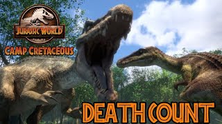 jurassic world camp cretaceous season 2 Death Count [upl. by Suiram945]