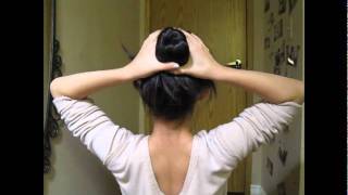 Japanese Hair Bun Tutorial [upl. by Corydon269]