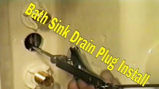 Bath Sink Drain Plug Replacement [upl. by Siladnerb916]