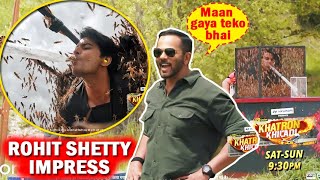 Khatron Ke Khiladi 14 NEW PROMO Rohit Shetty Impress  Gashmeer During Task KKK 14 [upl. by Merle]