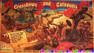 Crossbows and Catapults Board Game Commercial Retro Toys and Cartoons [upl. by Suoivatram723]